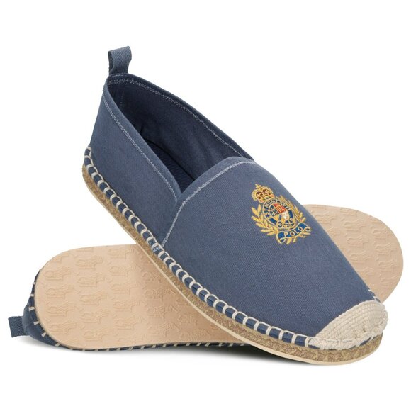New In Box 11.5D Polo Ralph Lauren Barron Crest Slip On Blue Espadrilles Loafers main image 5
